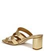 Color:Gold - Image 4 - Sarto by Franco Sarto Flexa Carly Slide Metallic Sandals