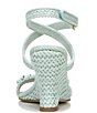 Color:Aqua - Image 3 - Sarto by Franco Sarto Frita Woven Ankle Strap Wedge Sandals