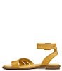 Color:Sunset Yellow - Image 5 - Sarto by Franco Sarto Greene Leather Toe Loop Ankle Strap Sandals