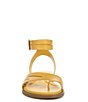 Color:Sunset Yellow - Image 6 - Sarto by Franco Sarto Greene Leather Toe Loop Ankle Strap Sandals