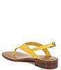 Color:Yellow - Image 4 - Sarto by Franco Sarto Iris Crocodile Print Leather Thong Sandals
