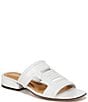 Color:White - Image 1 - Sarto by Franco Sarto Marina Leather Slide Sandals