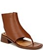 Color:Brown - Image 1 - Sarto By Franco Sarto Skye Leather Gladiator Thong Sandals