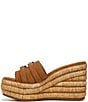 Color:Peanut Brown - Image 5 - Sarto by Franco Sarto Torino Suede Platform Wedge Sandals