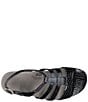 Color:Black Croco - Image 4 - Allegro Comfort Crocodile Embossed Leather Sandals
