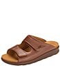 Color:Amber - Image 3 - Cozy Leather Slide Sandals