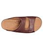 Color:Amber - Image 4 - Cozy Leather Slide Sandals