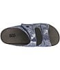 Color:Silver Blue - Image 5 - Cozy Metallic Leather Slide Sandals