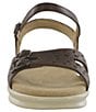 Color:Darkwood - Image 4 - Duo Leather Wedge Sandals