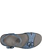 Color:Denim - Image 4 - Duo Leather Sandals