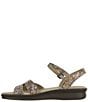 Color:Multi Snake Taupe - Image 3 - Duo Snake Print Leather Sandals