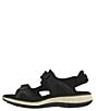 Color:Black Ash - Image 3 - Embark Leather Heel Strap Speckled Sport Sandals