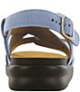 Color:Sky Harbor - Image 2 - Huggy Suede Adjustable Wedge Sandals