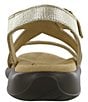 Color:Gold Linen - Image 2 - Laguna Comfort Leather Sandals