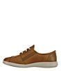 Color:Cedar - Image 3 - Marnie Leather Lace-Up Sneakers