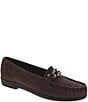 SAS Metro Link Suede Bold Link Chain Loafers - Image 1