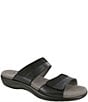 SAS Nudu Leather Dot Printed Leather Slide Sandals - Image 1