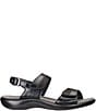 SAS Nudu Printed Leather Heel Strap Sandals - Image 3