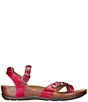 Color:Lipstick - Image 2 - Pampa Patent Leather Sandals