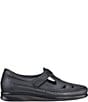 Color:Black - Image 2 - Roamer Leather Strap Flat Loafers