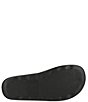 Color:Smoke - Image 6 - Sanibel Metallic Wash Leather Thong Wedge Sandals