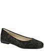Color:Black Lace - Image 1 - Scenic Lace Print Leather Slip-Ons