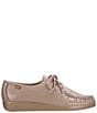 Color:Mocha - Image 2 - Siesta Leather Wedge Oxfords