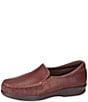 Color:Mulch - Image 3 - Twin Leather Moc Toe Loafers
