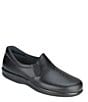 Color:Black - Image 1 - Viva Leather Slip-On Loafers