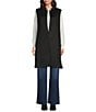 SASSO + SMYTH Bibi Long Vest, Color:Black - Image 3