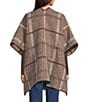 SASSO + SMYTH Block Plaid Reversible Topper, Color:Brown/Neutral - Image 2