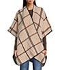 SASSO + SMYTH Block Plaid Reversible Topper, Color:Brown/Neutral - Image 3