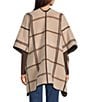 SASSO + SMYTH Block Plaid Reversible Topper, Color:Brown/Neutral - Image 4