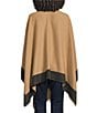 SASSO + SMYTH Camel Border Ruana - Image 2