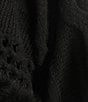 SASSO + SMYTH Faux Fur Trim Sweater Topper, Color:Black - Image 5