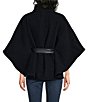 SASSO + SMYTH Faux Leather Belted Cape - Image 2
