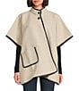 SASSO + SMYTH High Collar Topper, Color:Oat - Image 1