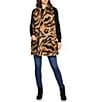 SASSO + SMYTH Leopard Print Scarf Oblong, Color:Brown - Image 3