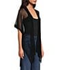 SASSO + SMYTH Open Weave Knit Kimono - Image 3