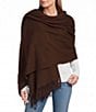 SASSO + SMYTH Oversized Fringe Scarf Wrap - Image 1