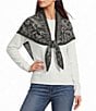 SASSO + SMYTH Paisley Print Triangle Scarf Wrap - Image 1