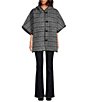 SASSO + SMYTH Plaid Hooded Poncho - Image 3