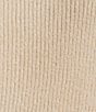SASSO + SMYTH Ribbed Knit Scalloped Hem Topper, Color:Neutral - Image 5