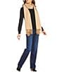 SASSO + SMYTH Solid Brushed Oversized Scarf Wrap, Color:Neutral - Image 2