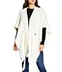 SASSO + SMYTH Tie Knit Kimono, Color:Ivory - Image 1