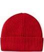 SASSO + SMYTH Wool Cashmere Knit Beanie, Color:Red - Image 1