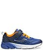 Color:Navy - Image 2 - Boys' Wind Alternative Closure Running Shoes (Youth)