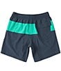 SAXX Oh Buoy 2N1 Color Block 7#double; Inseam Volley Swim Trunks, Color:India Ink/Peacock - Image 2