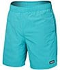 Color:Baltic - Image 1 - Go Coastal Solid Two-In-One 7#double; Inseam Volley Shorts