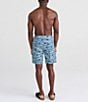 Color:Blue Multi - Image 4 - Betawave Two-In-One Fins Print 19#double; Outseam Board Shorts